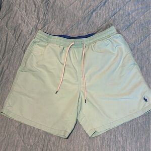 POLO RALPH LAUREN swim trunks. Large. Lined.